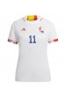 België Yannick Carrasco #11 Voetbaltruitje Uit tenue Dames WK 2022 Korte Mouw